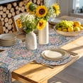 thumbnail image 4 of Colorful Boho Round 15 Inch Placemats Set of 2, Ethnic Vintage Mexican Flowers Southwestern HeatResistant Non Slip Place Mats for Dining Table, Wipeable Braided Kitchen Table Mats for Housewarming, 4 of 9