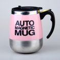 thumbnail image 1 of CHO Automatic Stirring Mug(pink), Automatic Stirring Stainless Steel Coffee Mug, 1 of 5
