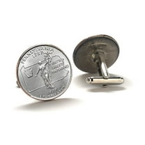 Cufflinks For Men Pennsylvania State Quarter 1999 Uncirculated Coin Wedding Cufflinks Groomsmen Gift Birth Year Gift Personalized Gift