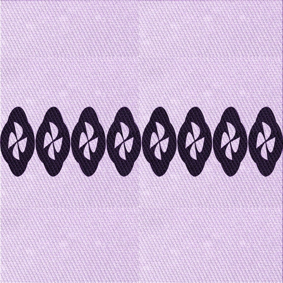 Ahgly Company Indoor Square Patterned Rich Lilac Purple Area Rugs, 4' Square