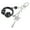 Black Keychain, variant on Stylish Music Note Keychain Trendy Headphone Design Bag Charm For Music Lovers