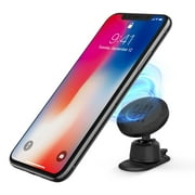 Ringke [Gear Car Mount] [Black] with Magnetic Pad Premium Car Phone Holder Smartphone Dashboard for iPhone, Android, Samsung Galaxy, LG, GPS Devices, Google Car Phone Holder Accessory