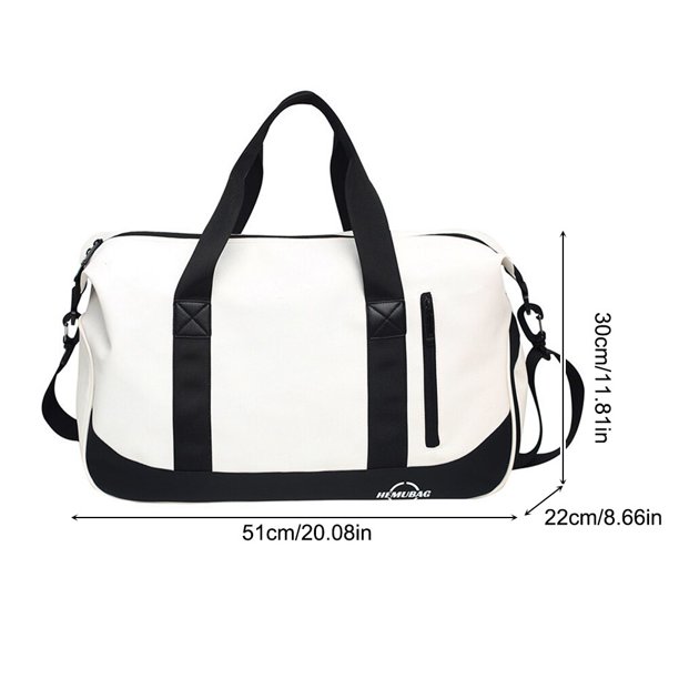 Bolsas de gimnasio para hombre y mujer, bolsa de entrenamiento de gimnasio, impermeable, ligera, con compartimento para zapatos y bolsillo húmedo Fivean unisex