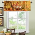 thumbnail image 2 of Summer Lemon Curtains Valance for Windows Watercolor Plant Fruit Art,Roman Shades Curtains & Drapes Rustic Fresh Flower Leaf Aesthetic Rod Pocket Valances Kitchen Window Curtains Over Sink 54x18in, 2 of 5