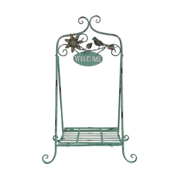 Soporte para plantas Iron Bird, bandeja para macetas, estante de almacenamiento multifuncional para macetas