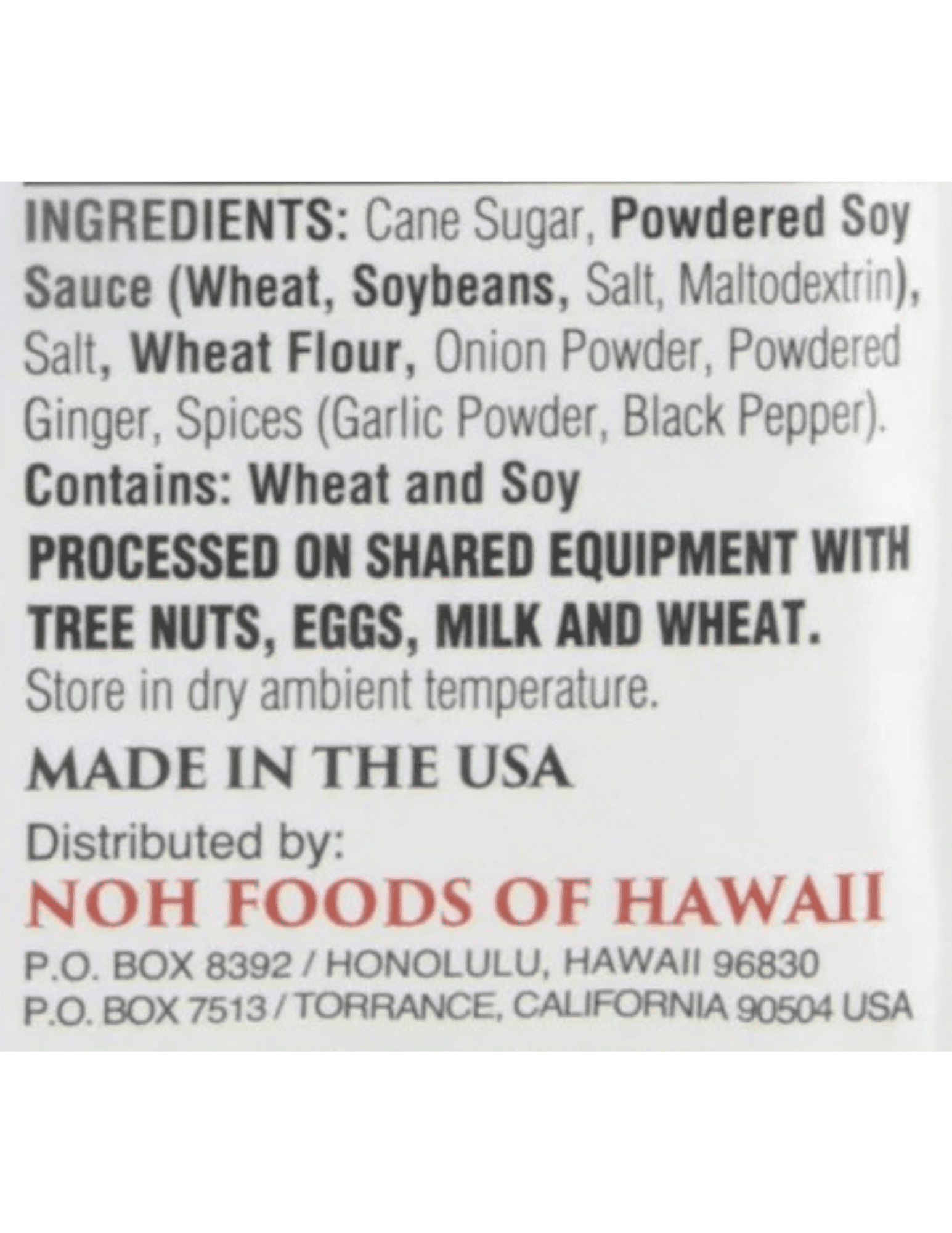 NOH Foods of Hawaii Seasoning Mix- Teri-Burger, 1.5 oz