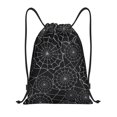 thumbnail image 1 of Fotbe Spider Web Black Bolsa Mochila con Cordón Estampada, Bolsa de Gimnasio Deportiva, Bolsa Cinch, Bolsa con Cordón para Hombres y Mujeres-Medium, 1 of 6