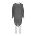 thumbnail image 3 of LOPECY-Sta Fluffy Pajamas Set for Women Winter Warm Fleece Pjs Set Pullover Round Neck Top with Pants Fuzzy Lounge Set, 3 of 5
