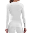 thumbnail image 2 of Camiseta de compresión SKINS SERIES-1 para mujer de manga larga blanca XS, 2 of 9