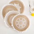 thumbnail image 4 of Tapis de Table en Lin Dentelle Set de Table Tissé en Jute Naturel Rond 38cm, 4 of 4