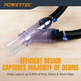 thumbnail image 2 of Conexiones para colectores de polvo POWERTEC con sistema de polvo para mesa fresadora, 2 of 7