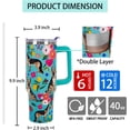 thumbnail image 4 of German Shepherd Gifts for Women Cute Dog Tumbler Coffee Cup for Women German Shepherd Travel Mug 40 Oz Stainless Steel Insulated Water Bottle With Lid and Straw, 4 of 6