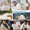 thumbnail image 5 of Colorful Wildflower Cooling Blanket,Lightweight Breathable Summer Throw Blanket with Double Sided Cold Effect,Botanical Vintage Floral Country Retro Picnic Blankets Bed Sheet for Hot Sleepers 30"x40", 5 of 8