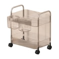 thumbnail image 1 of Transemion Home Makeup Storage Rack Silent Universal Wheel For Easy Mobility Anti-oxidation And Non Yellowing grey,With box Double Layer, 1 of 6