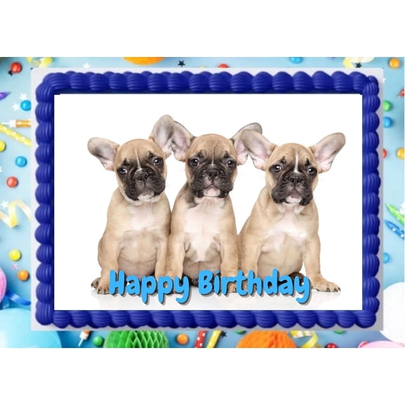 Puppy Edible Image Edible Cake opper Frosing Shee Icing Paper Birhday Cake Decoraion Edible Cake Sicker Decal #103