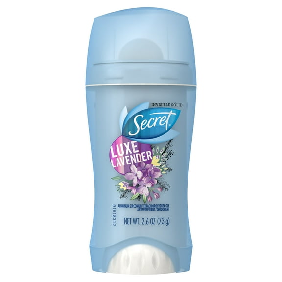 Secret Invisible Solid Antiperspirant and Deodorant, Lavender Scent, 2.6 oz