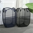 thumbnail image 2 of Folding Polyester Laundry Hamper Freestanding Mesh Laundry Basket with Space-Saving Design for Household Supplies, 2 of 8