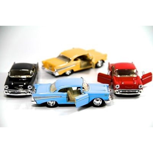 Kinsmart 2-Piece Set: 1957 Chevrolet Bel Air Police & Fire Diecast Models – 1:40 Scale 13 thumbnail image