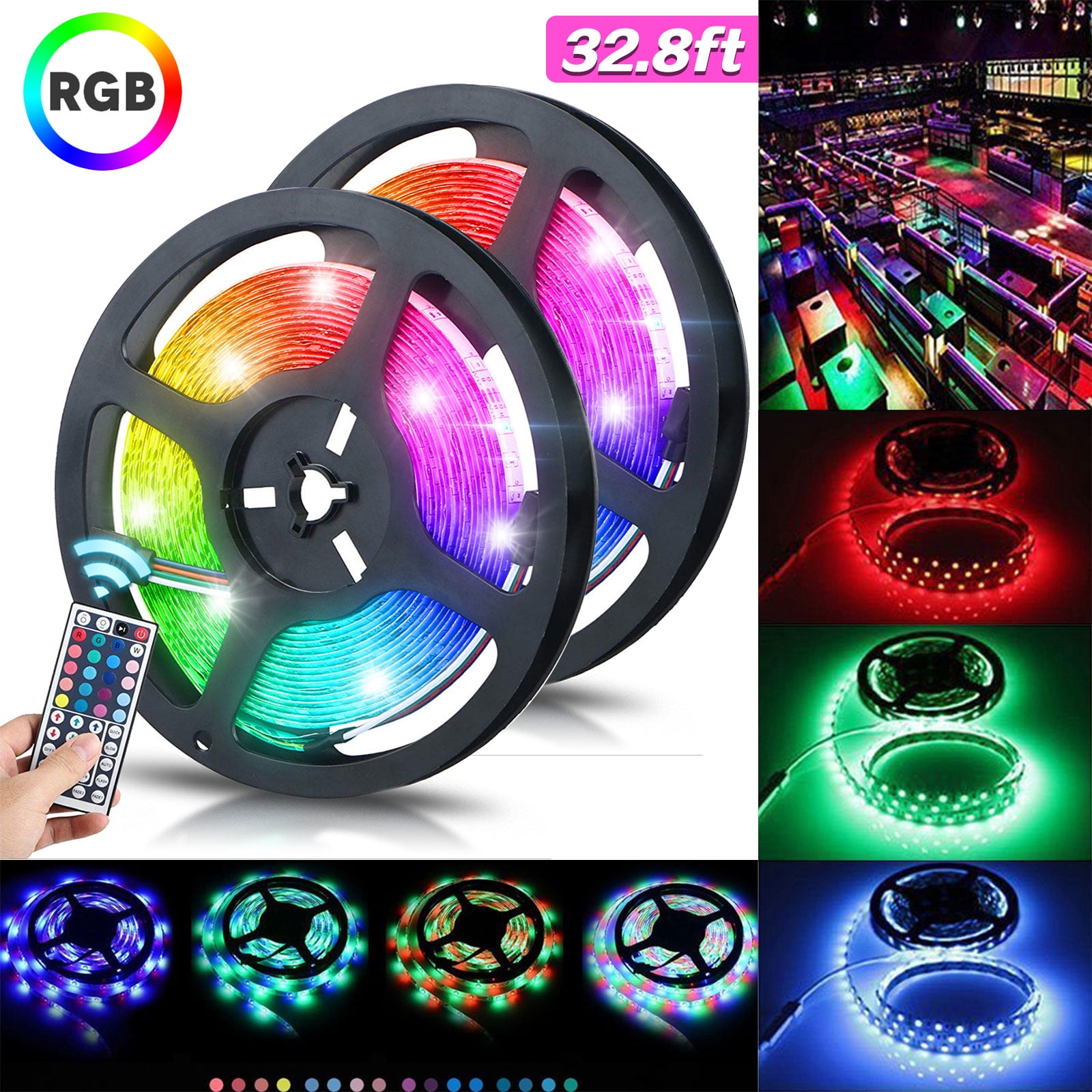 3528 LED Flexible Light Strip Waterproof IP65 DC12V Self LE 16.4ft Smart Waterproof Color Changing LED Strip Light