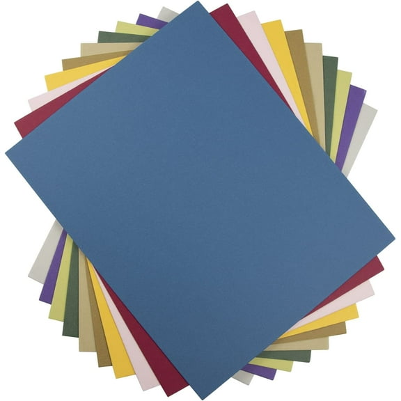 Mat Board Center, 10-Pack 11x14 Uncut Photo Mats Backing Boards - Mixed Color - for Frames, Photos, Pictures and More