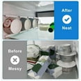 thumbnail image 3 of HLONK 4 Capacity Yogurt Fridge Organizer Yogurt Holder Storage Rack for Refrigerator Organizer Slider Yogurt Organizer Sliding Yogurt Holder Space Saving, 3 of 9