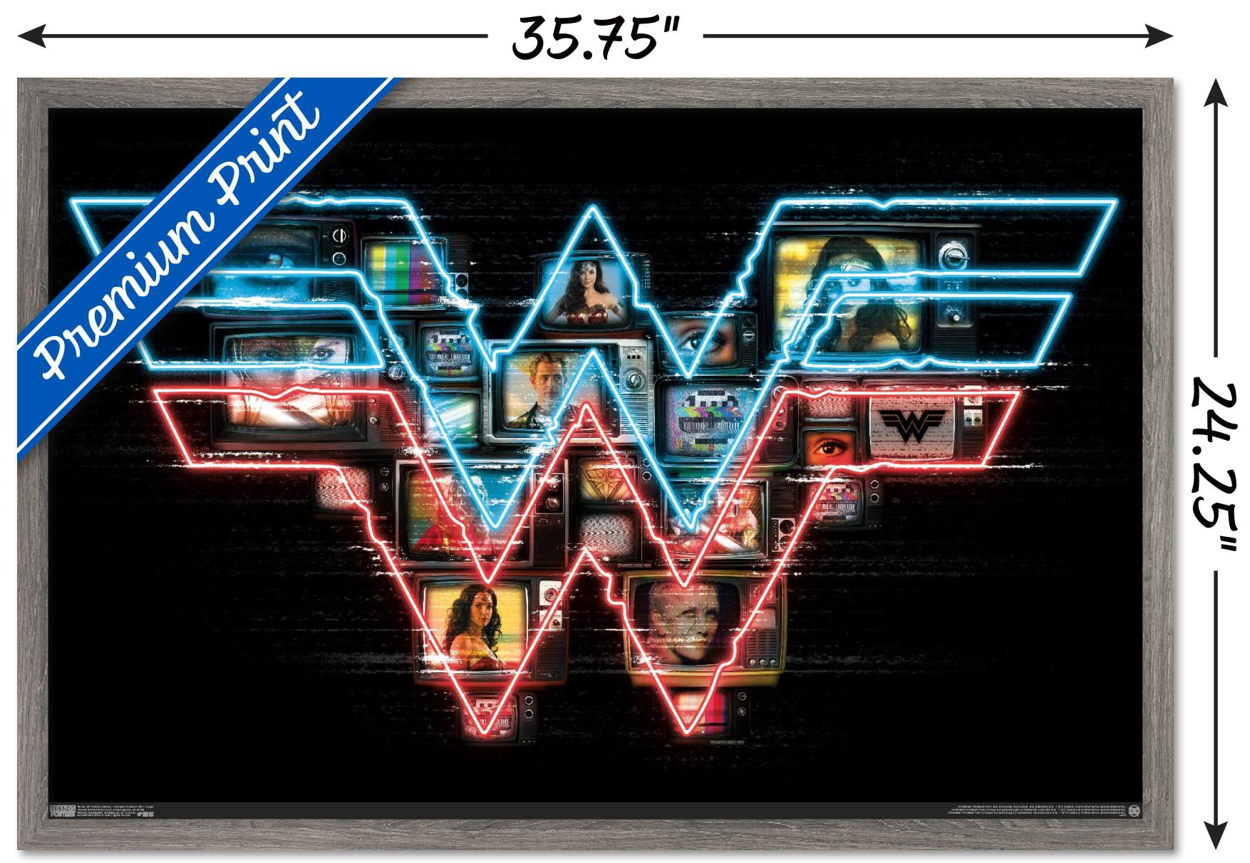 DC Comics Movie - Wonder Woman 1984 - Logo Wall Poster, 22.375" x 34", Framed
