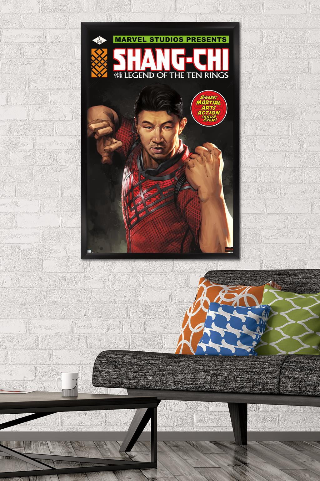Marvel Shang-Chi and the Legend of the Ten Rings - Action Issue Wall Poster, 22.375" x 34", Framed