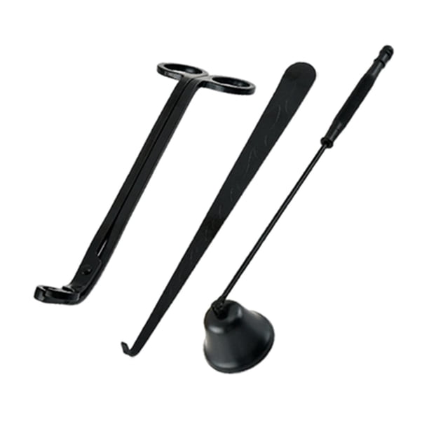Juego de 3 velas prácticas de acero inoxidable, , Vela, Cortador, Cortador de aceite, Aceite negro4