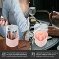 thumbnail image 4 of Heart Cosmetic Brush Holder with Lid Desktop Storage Holder Makeup Brush Container Office Pen Organizer, 4 of 8