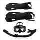 thumbnail image 2 of Equipo de Snorkel para Adultos, Juego de Snorkel Panorámico, Máscara de Snorkel, Snorkel Superior Seco, Máscara de Buceo y Aletas, Negro, 2 of 5