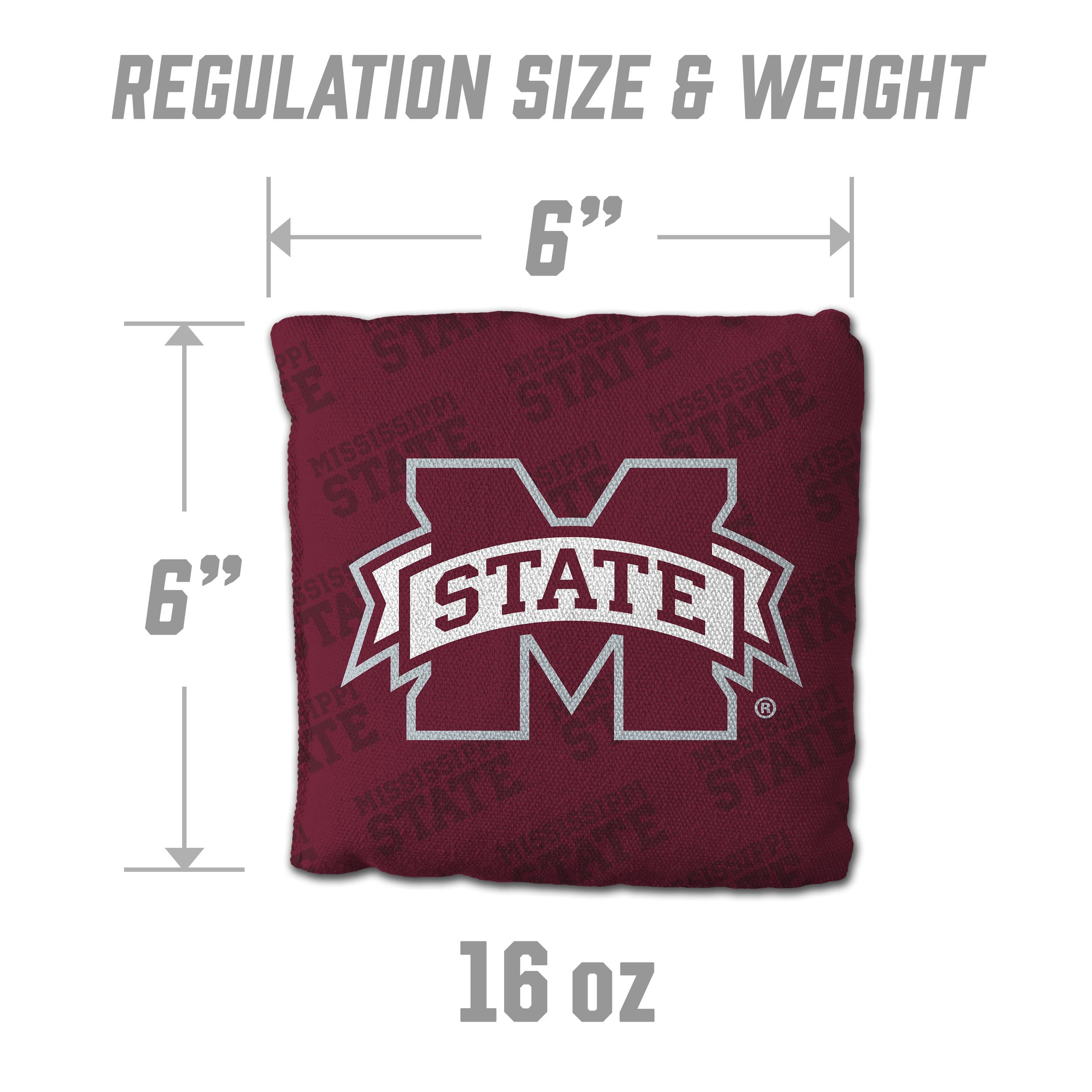 NCAA Mississippi State Bulldogs Cornhole Bags - 4PK - Maroon
