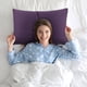 thumbnail image 3 of Juego de fundas de almohada con cremallera de microfibra suave PiccoCasa de 2, ciruela estándar, 3 of 7
