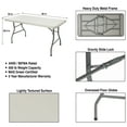 thumbnail image 2 of Hampden Furnishings Baldwin Collection 30" x 60" Plastic/Steel Folding Table, Grey, 2 of 6