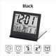 thumbnail image 3 of 2X Reloj Despertador Digital LCD Plegable Electrónico Reloj Higrómetro de Temperatura de Escritorio Estación Meteorológica Reloj de Mesa de Escritorio Negro, 3 of 5