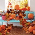 thumbnail image 2 of FOCUSNORM Fall Vines Artificial Maple Leaves Garland Hanging Vines Holiday Home Decor Party Favor, 2 of 6