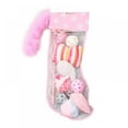 thumbnail image 1 of AMERTEER Wuffmeow Cat Toy Christmas Stocking Shape Set with Bells with Knotted Rope Toy, 1 of 14