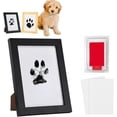 thumbnail image 1 of Kit de marco y almohadillas de tinta para huellas de patas, kit de impresión de huellas de patas de perros y gatos, kit para hacer huellas de patas, regalo de recuerdo conmemorativo para mascotas, mar, 1 of 7