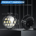 thumbnail image 5 of For VW Beetle 1967-1979 Pair 7" Inch Round LED Headlights High Low Beam DRL DOT, 5 of 8