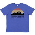 thumbnail image 3 of Inktastic Corpus Christi Texas Skyline Retro Youth T-Shirt, 3 of 5