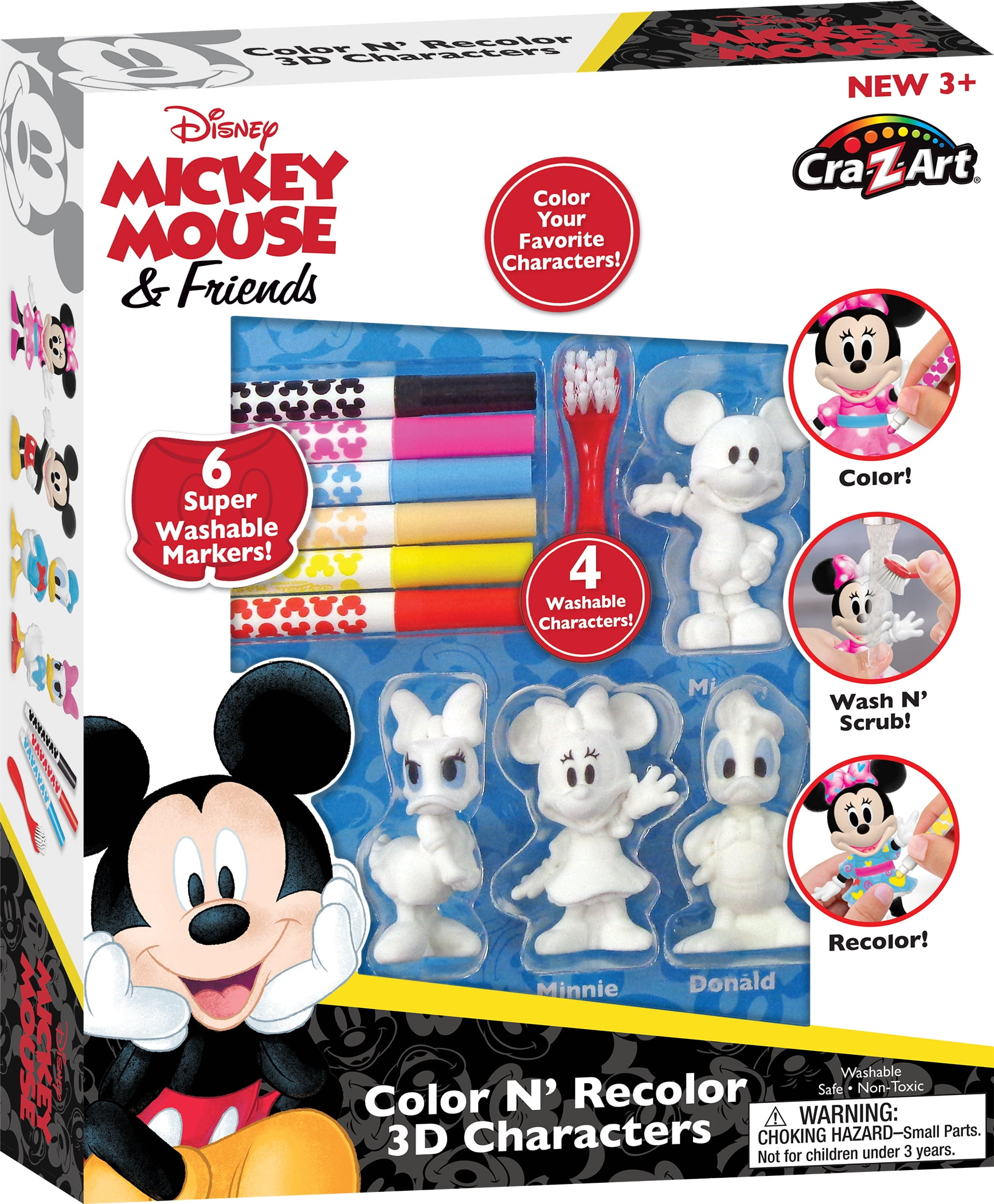 Disney Mickey Mouse Paper Coloring Rolls & Crayons - 3ct