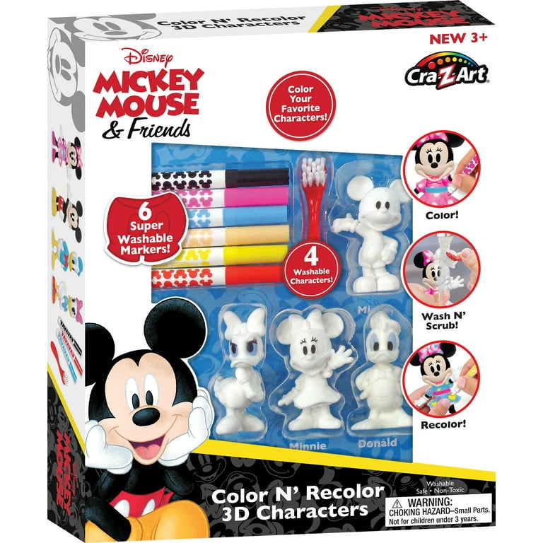 Cra-Z-Art Disney Mickey Mouse Activity Set, Color, Scrub, Reusable