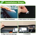 thumbnail image 7 of Unique Bargains Dash Cover for Nissan Altima 2007-2012 Non-Slip Center Console Dash Cover Mat Flannel Silicone Gray, 7 of 7