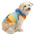 thumbnail image 3 of Vibrant Life, Dog Clothes, Rainbow Stripe Tie Dye Pet Hoodie, Multi-Color, Large, 3 of 6