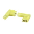 thumbnail image 3 of 50Pcs Flag Crimp Terminals Female Nylon Fully Insulated Wire Connectors Yellow, 3 of 5