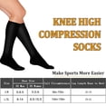 thumbnail image 6 of 3 Pairs Medical Sport Compression Socks - 15-20mmhg Graduated Knee-High Support for Men & Women, Ideal for Soccer, Running, and Nurses, 6 of 7