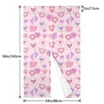 thumbnail image 3 of DouZhe Doorway Drape Split Curtains, Pink Candy Love Heart Room Divider Privacy Door Curtains, 34" x 56", 3 of 7