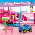 thumbnail image 6 of USA Toyz Unicorn Car Race Track 225 Pieces Summer Indoor Travel Toy Girls Ages 3+, 6 of 9