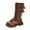 Brown, variant on CAICJ98 Girls Knee High Riding Boots Fashion Winter Boots Zipper Tall Girl Boots (Little Kid/Big Kid),11