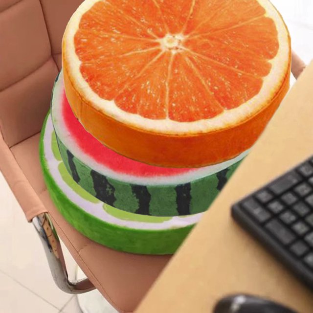 Coussin de Siège Rond pour Chaises de Bureau et Canapés - Soulagement de la Pression, Lavable, Oreiller en Mousse Respirant