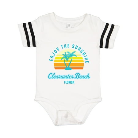 

Inktastic Summer Enjoy the Sunshine Clearwater Beach Florida in Blue Gift Baby Boy or Baby Girl Bodysuit
